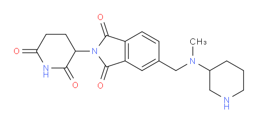 2-(2,6-dioxopiperidin-3-yl)-5-((methyl(piperidin-3-yl)amino)methyl)isoindoline-1,3-dione