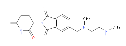 2-(2,6-dioxopiperidin-3-yl)-5-((methyl(2-(methylamino)ethyl)amino)methyl)isoindoline-1,3-dione