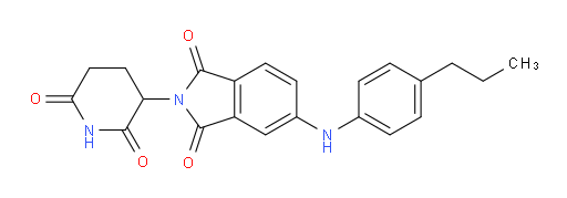 2-(2,6-dioxopiperidin-3-yl)-5-((4-propylphenyl)amino)isoindoline-1,3-dione