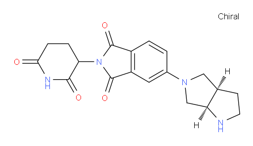 2-(2,6-dioxopiperidin-3-yl)-5-((3aR,6aR)-hexahydropyrrolo[3,4-b]pyrrol-5(1H)-yl)isoindoline-1,3-dione