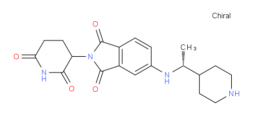 2-(2,6-dioxopiperidin-3-yl)-5-(((R)-1-(piperidin-4-yl)ethyl)amino)isoindoline-1,3-dione
