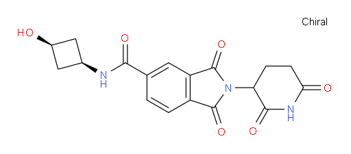 2-(2,6-dioxopiperidin-3-yl)-N-((1s,3s)-3-hydroxycyclobutyl)-1,3-dioxoisoindoline-5-carboxamide