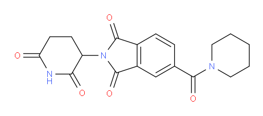 2-(2,6-dioxopiperidin-3-yl)-5-(piperidine-1-carbonyl)isoindoline-1,3-dione