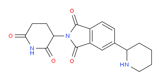 2-(2,6-dioxopiperidin-3-yl)-5-(piperidin-2-yl)isoindoline-1,3-dione