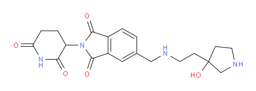 2-(2,6-dioxopiperidin-3-yl)-5-(((2-(3-hydroxypyrrolidin-3-yl)ethyl)amino)methyl)isoindoline-1,3-dione