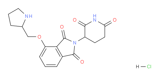 2-(2,6-dioxopiperidin-3-yl)-4-(pyrrolidin-2-ylmethoxy)isoindoline-1,3-dione hydrochloride