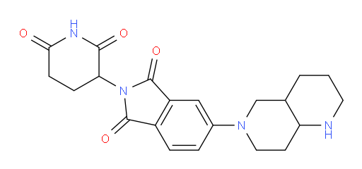 2-(2,6-dioxopiperidin-3-yl)-5-(octahydro-1,6-naphthyridin-6(2H)-yl)isoindoline-1,3-dione