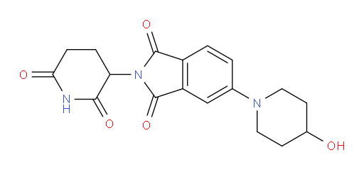 2-(2,6-dioxopiperidin-3-yl)-5-(4-hydroxypiperidin-1-yl)isoindoline-1,3-dione