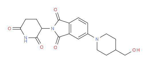 2-(2,6-dioxopiperidin-3-yl)-5-(4-(hydroxymethyl)piperidin-1-yl)isoindoline-1,3-dione