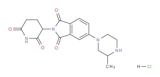 2-(2,6-dioxopiperidin-3-yl)-5-(3-methylpiperazin-1-yl)isoindoline-1,3-dione hydrochloride