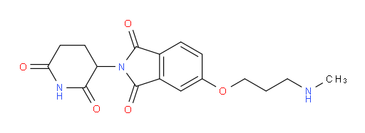 2-(2,6-dioxopiperidin-3-yl)-5-(3-(methylamino)propoxy)isoindoline-1,3-dione