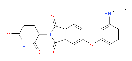 2-(2,6-dioxopiperidin-3-yl)-5-(3-(methylamino)phenoxy)isoindoline-1,3-dione
