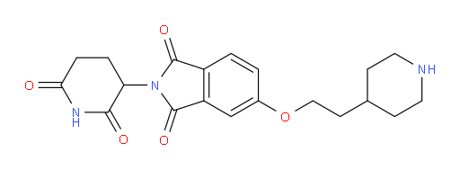 2-(2,6-dioxopiperidin-3-yl)-5-(2-(piperidin-4-yl)ethoxy)isoindoline-1,3-dione