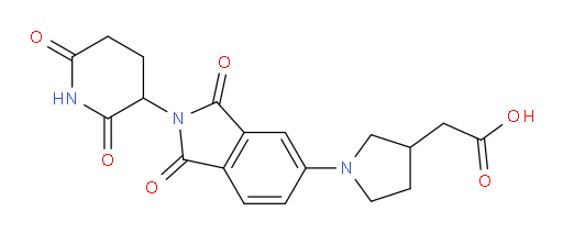 2-(1-(2-(2,6-dioxopiperidin-3-yl)-1,3-dioxoisoindolin-5-yl)pyrrolidin-3-yl)acetic acid