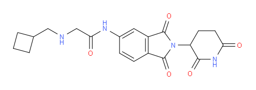 2-((cyclobutylmethyl)amino)-N-(2-(2,6-dioxopiperidin-3-yl)-1,3-dioxoisoindolin-5-yl)acetamide