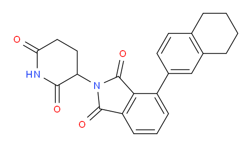 2-(2,6-dioxopiperidin-3-yl)-4-(5,6,7,8-tetrahydronaphthalen-2-yl)isoindoline-1,3-dione