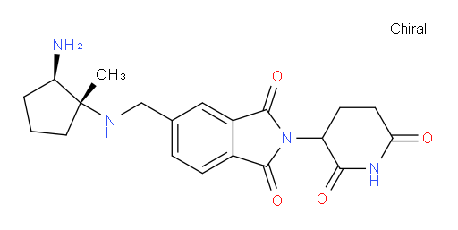 5-((((1R,2R)-2-amino-1-methylcyclopentyl)amino)methyl)-2-(2,6-dioxopiperidin-3-yl)isoindoline-1,3-dione