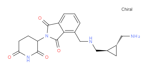 4-(((((1R,2R)-2-(aminomethyl)cyclopropyl)methyl)amino)methyl)-2-(2,6-dioxopiperidin-3-yl)isoindoline-1,3-dione