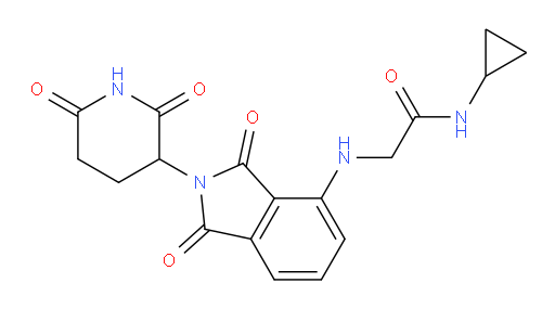 N-cyclopropyl-2-((2-(2,6-dioxopiperidin-3-yl)-1,3-dioxoisoindolin-4-yl)amino)acetamide