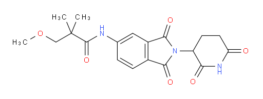 N-(2-(2,6-dioxopiperidin-3-yl)-1,3-dioxoisoindolin-5-yl)-3-methoxy-2,2-dimethylpropanamide