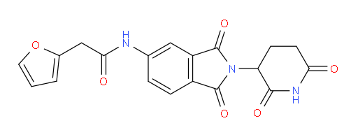 N-(2-(2,6-dioxopiperidin-3-yl)-1,3-dioxoisoindolin-5-yl)-2-(furan-2-yl)acetamide