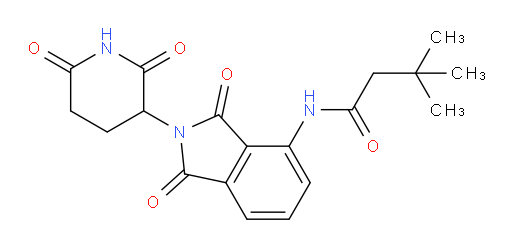 N-(2-(2,6-dioxopiperidin-3-yl)-1,3-dioxoisoindolin-4-yl)-3,3-dimethylbutanamide