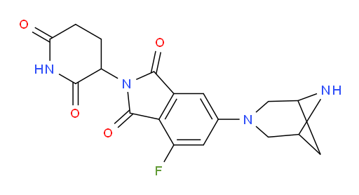 6-(3,6-diazabicyclo[3.1.1]heptan-3-yl)-2-(2,6-dioxopiperidin-3-yl)-4-fluoroisoindoline-1,3-dione
