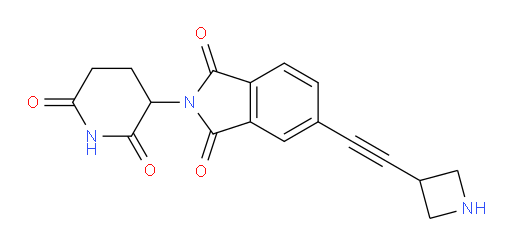 5-(azetidin-3-ylethynyl)-2-(2,6-dioxopiperidin-3-yl)isoindoline-1,3-dione