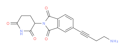 5-(4-aminobut-1-yn-1-yl)-2-(2,6-dioxopiperidin-3-yl)isoindoline-1,3-dione