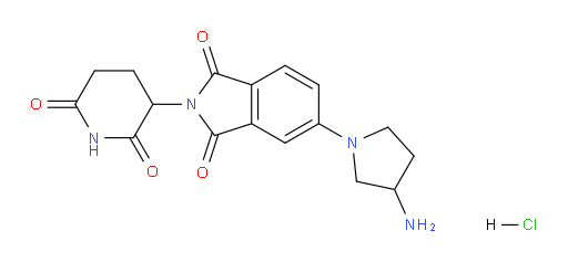 5-(3-aminopyrrolidin-1-yl)-2-(2,6-dioxopiperidin-3-yl)isoindoline-1,3-dione hydrochloride