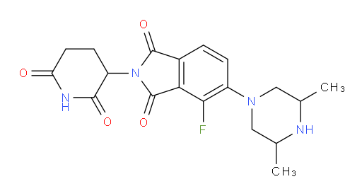 5-(3,5-dimethylpiperazin-1-yl)-2-(2,6-dioxopiperidin-3-yl)-4-fluoroisoindoline-1,3-dione