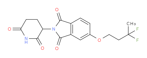 5-(3,3-difluorobutoxy)-2-(2,6-dioxopiperidin-3-yl)isoindoline-1,3-dione