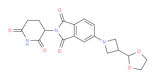 5-(3-(1,3-dioxolan-2-yl)azetidin-1-yl)-2-(2,6-dioxopiperidin-3-yl)isoindoline-1,3-dione