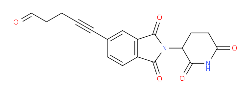 5-(2-(2,6-dioxopiperidin-3-yl)-1,3-dioxoisoindolin-5-yl)pent-4-ynal