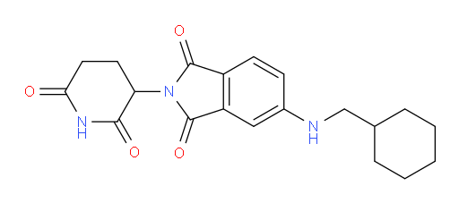 5-((cyclohexylmethyl)amino)-2-(2,6-dioxopiperidin-3-yl)isoindoline-1,3-dione