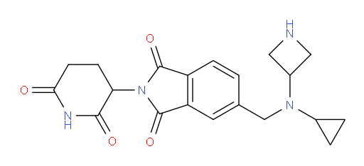 5-((azetidin-3-yl(cyclopropyl)amino)methyl)-2-(2,6-dioxopiperidin-3-yl)isoindoline-1,3-dione