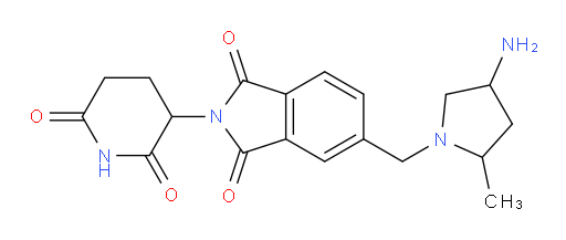 5-((4-amino-2-methylpyrrolidin-1-yl)methyl)-2-(2,6-dioxopiperidin-3-yl)isoindoline-1,3-dione