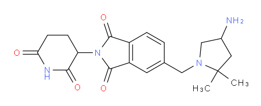 5-((4-amino-2,2-dimethylpyrrolidin-1-yl)methyl)-2-(2,6-dioxopiperidin-3-yl)isoindoline-1,3-dione