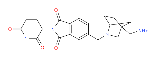 5-((4-(aminomethyl)-2-azabicyclo[2.2.1]heptan-2-yl)methyl)-2-(2,6-dioxopiperidin-3-yl)isoindoline-1,3-dione