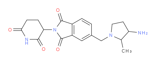 5-((3-amino-2-methylpyrrolidin-1-yl)methyl)-2-(2,6-dioxopiperidin-3-yl)isoindoline-1,3-dione