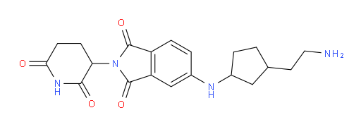 5-((3-(2-aminoethyl)cyclopentyl)amino)-2-(2,6-dioxopiperidin-3-yl)isoindoline-1,3-dione