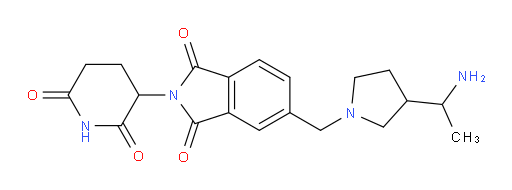 5-((3-(1-aminoethyl)pyrrolidin-1-yl)methyl)-2-(2,6-dioxopiperidin-3-yl)isoindoline-1,3-dione