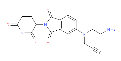 5-((2-aminoethyl)(prop-2-yn-1-yl)amino)-2-(2,6-dioxopiperidin-3-yl)isoindoline-1,3-dione