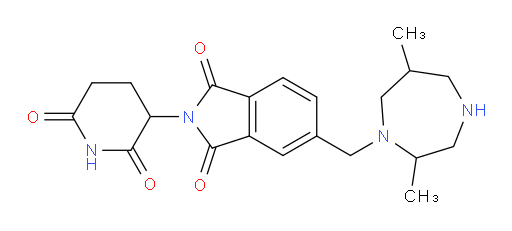5-((2,6-dimethyl-1,4-diazepan-1-yl)methyl)-2-(2,6-dioxopiperidin-3-yl)isoindoline-1,3-dione