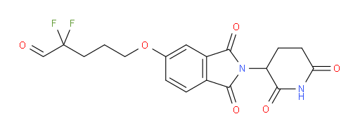 5-((2-(2,6-dioxopiperidin-3-yl)-1,3-dioxoisoindolin-5-yl)oxy)-2,2-difluoropentanal