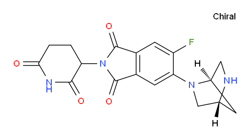 5-((1R,4R)-2,5-diazabicyclo[2.2.1]heptan-2-yl)-2-(2,6-dioxopiperidin-3-yl)-6-fluoroisoindoline-1,3-dione