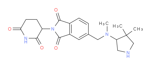 5-(((4,4-dimethylpyrrolidin-3-yl)(methyl)amino)methyl)-2-(2,6-dioxopiperidin-3-yl)isoindoline-1,3-dione