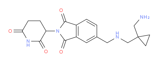 5-((((1-(aminomethyl)cyclopropyl)methyl)amino)methyl)-2-(2,6-dioxopiperidin-3-yl)isoindoline-1,3-dione