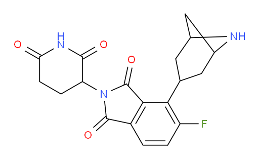 4-(6-azabicyclo[3.1.1]heptan-3-yl)-2-(2,6-dioxopiperidin-3-yl)-5-fluoroisoindoline-1,3-dione