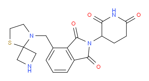 4-(5-thia-2,8-diazaspiro[3.4]octan-8-ylmethyl)-2-(2,6-dioxopiperidin-3-yl)isoindoline-1,3-dione